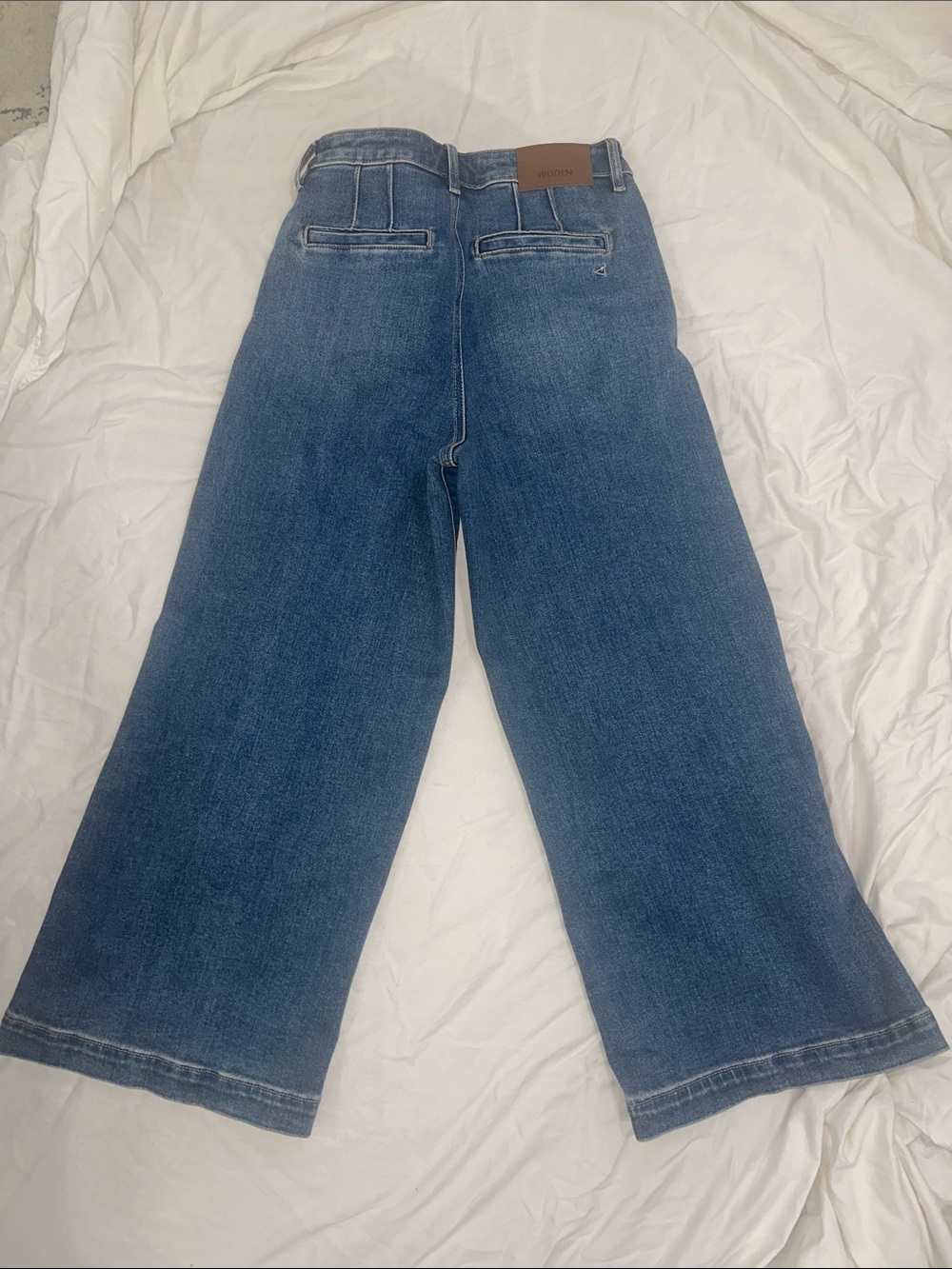HIDDEN NYC Wide-Leg Mid Blue Jeans - Picture 6 of 8